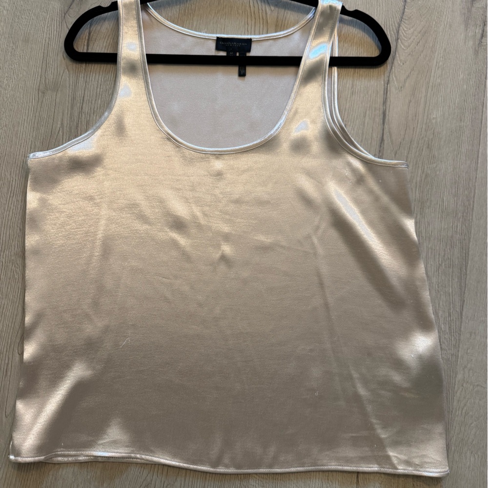 Donna Karan Shimmering Champagne Tank Top